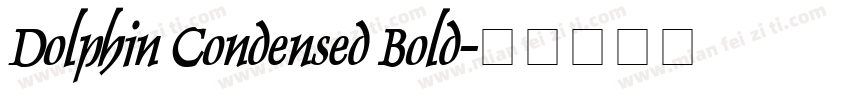 Dolphin Condensed Bold字体转换
